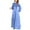 Light Blue, variant on Wedding Guest Dress Long Sleeve Solid Neck Long Sleeve Drawstring Waist Puff Sleeve Banquet Long Dress,Birthday Dresses for Women,Women Party Dress,Green,M