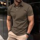 thumbnail image 1 of pstuiky Mangas cortas para hombre, Camiseta informal de manga corta con cuello vuelto y botones para hombre camisetas de hombre xxl, 1 of 6