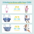 thumbnail image 4 of Slevoo 2-in-1 Baby Jumper and Swing Set with Foldable Metal Frame, Easy Setup, Adjustable Strap, Soft Padded Seat, Pink, 4 of 8