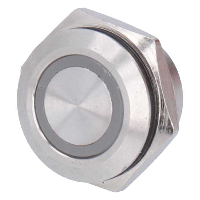 Momentary Push Button Switch Auto Reset Ultra Thin Waterproof LED 16mm for Cars Trucks Ships