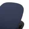 thumbnail image 4 of Noble House Waverly Outdoor Faux Wicker Lounge with Cushion Dark Brown/Navy Blue, 4 of 7
