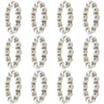 thumbnail image 1 of Delicate Decorative Napkin Buckles For Weddings In Elegant White 12Pcs, 1 of 4