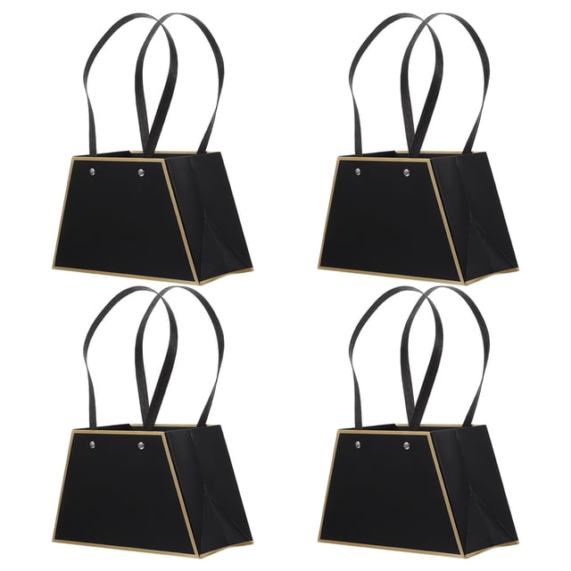 4 bolsas de regalo para ramos de flores, de papel, para floristerías, con asas.