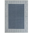 thumbnail image 3 of Unique Loom Outdoor Coastal Collection Area Rug - Caye (9' x 12' Rectangle Navy Blue/Ivory), 3 of 7