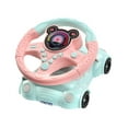 thumbnail image 3 of Kokiya Steering Wheel Toy Simulation Car Steering Wheel Eletric Pretend Play Fun Learning Role Play Driver Fun Activity for Toddlers pink, 3 of 9