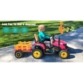 thumbnail image 2 of TOKTOO 12V Powered Ride on Tractor w/ Tippable Trailer, Remote Control, MP3, Bluetooth, LED light, Electric Ride on Car for Kids, Toddler Ride on Toys for Boys and Girls, Pink, 2 of 8