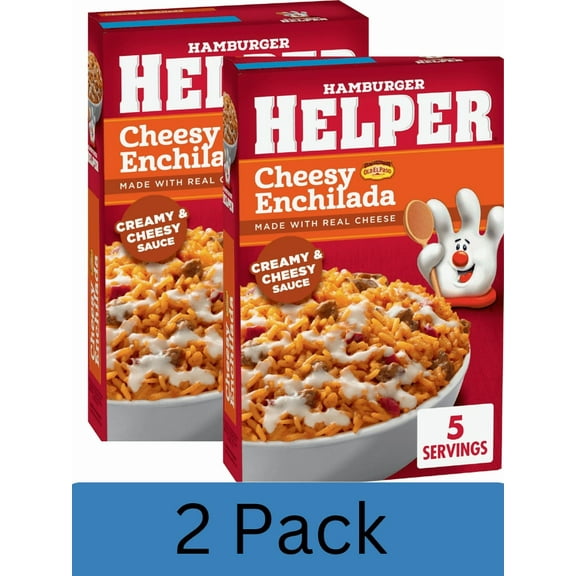 2X - Hamburger Helper Cheesy Enchilada Rice, 7.5 oz Box