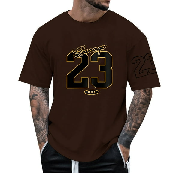 Razzly Size Small Mens Tops Loose Fit T Shirts for Men T Shirt Folder Board Pack of Mens T Shirts Night Shirts for Men Sleepwear Mens Big And Tall Tee Shirts Medium Shirts for Men Men(Brown,3XL)