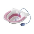 thumbnail image 3 of Usloyux Under $5 Portable Sitz Bath, Collapsible Toilet Seat Basin, Personal Hygiene Cleaning Tool with Flusher Hose, Elderly Care Product, 3 of 9