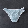 thumbnail image 5 of LODIENY Lace Frilly Panties for Men One Sided Cross Over Double Belt Pouch Mesh Briefs Underwear Light Blue XL, 5 of 6