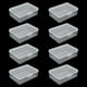 thumbnail image 1 of Pieces Caja de Almacenamiento Pequeña de Plástico con Tapa, 93 x 66 x 32 mm, Mini Contenedor de Almacenamiento Transparente Rectangular para guardar cosas pequeñas como accesorios o refrigerios, 1 of 5
