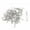 Sliver 4, variant on 30Pcs Fishing Swivel Anti-knotting High Speed 8-Figure Strong Pulling Force 8-ring Fishhook Snap Connector Outdoor Fishing-10