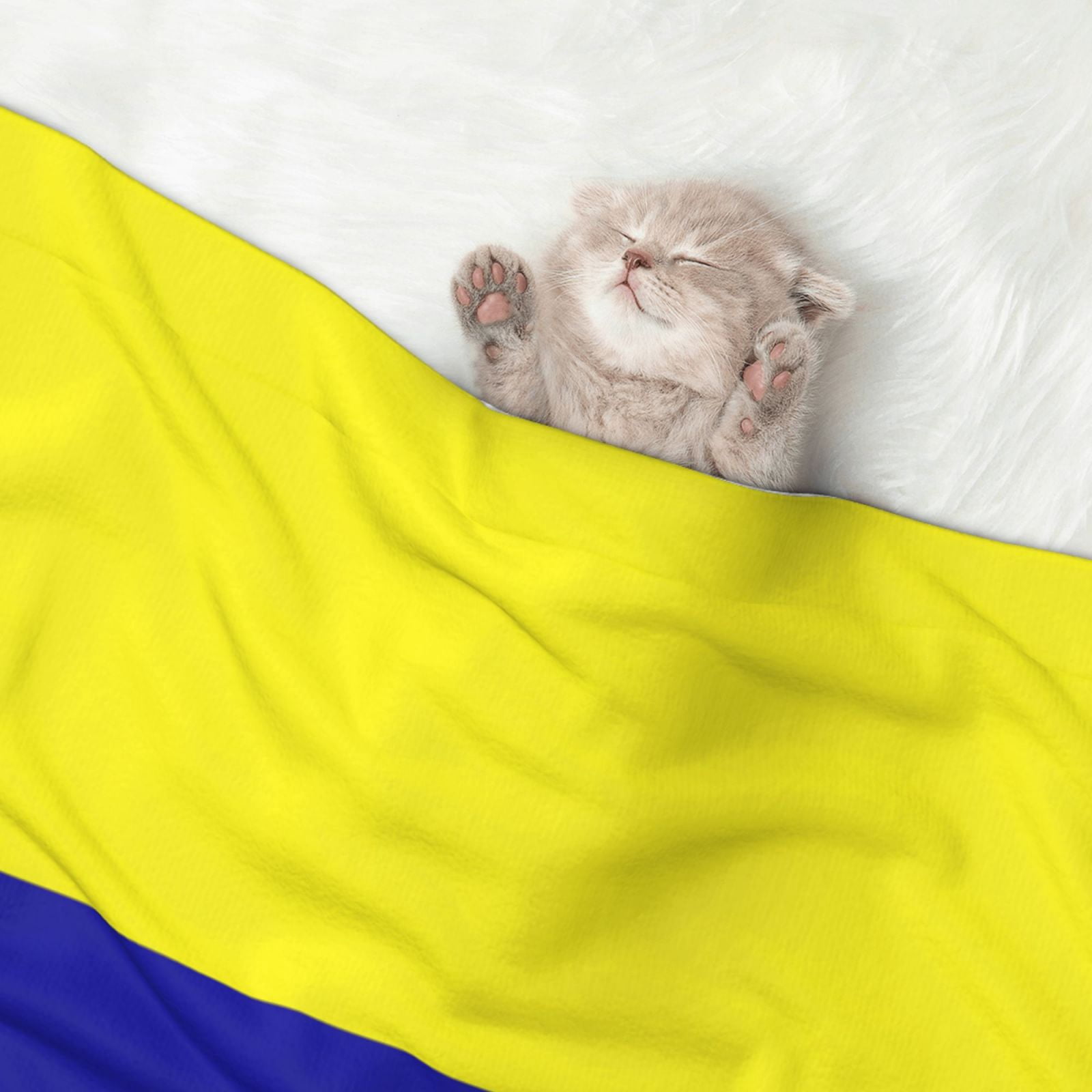 Flannel Throw Dog Blanket Colombian Flag Soft Warm Print Pet Blankets for Small Dog Cat Puppy
