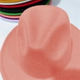 thumbnail image 5 of Kids Classic Wide Brim Fedora Hat Children Boys and Girls Felt Hat Jazz Hats Classic Wide Brim Panama Dress Hat, 5 of 6