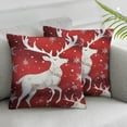 thumbnail image 3 of BANET  Throw Pillow Covers,Set of 2 Pillowcase Decor for Couch Sofa Bedroom Car Living Room,Christmas Reindeer and Star Icons  22x22in, 3 of 7