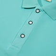 thumbnail image 6 of Rloper-Lop Mens Plain Polo Shirts V Neck Short Sleeve Tops Button Down Lapel Tees Dressy Casual Tunic Top Work Business Plain Blouses, 6 of 8