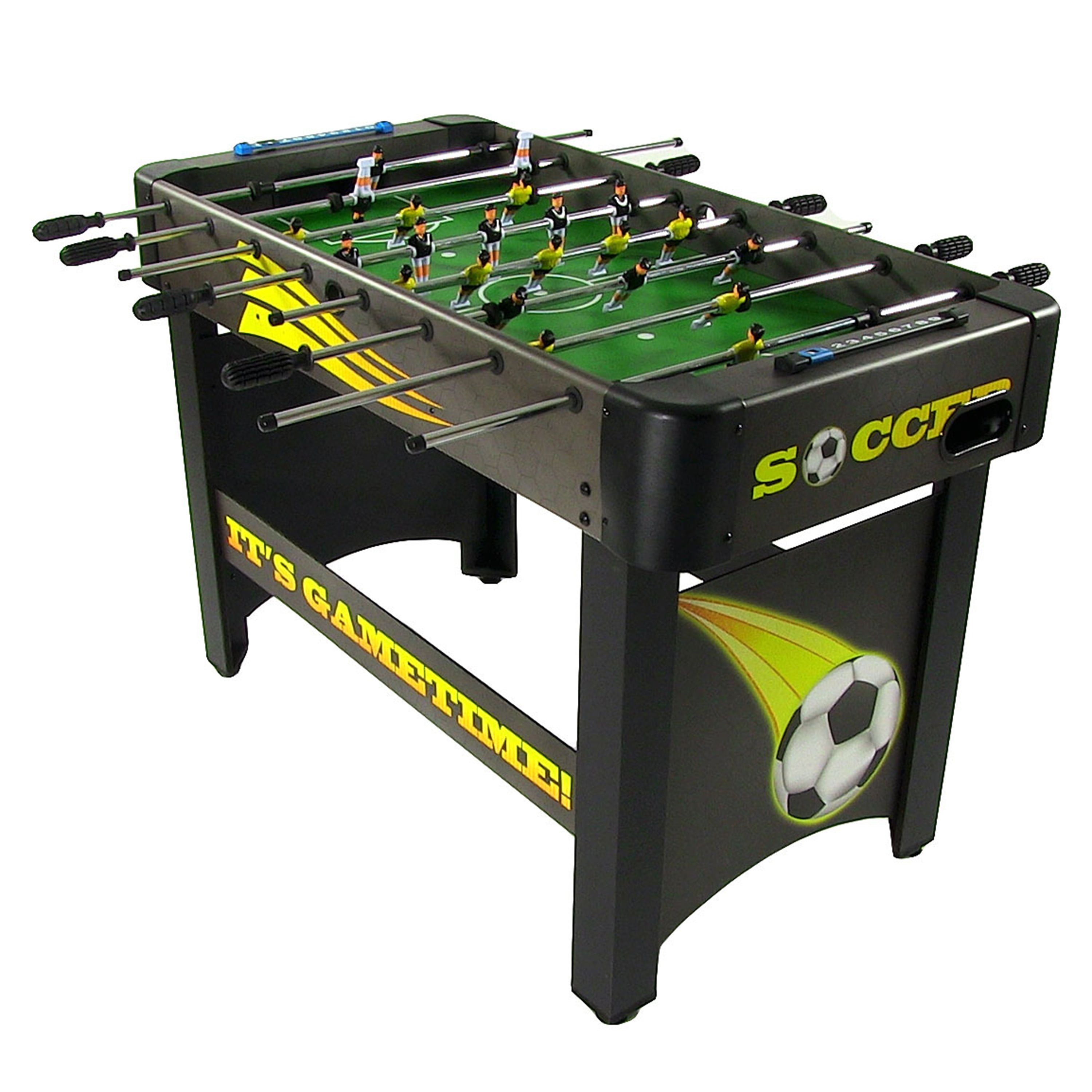 Black 48 inch Foosball Table Playcraft Sport 