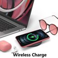 thumbnail image 4 of Liquid Silicone Wireless Charging Phone Case for iPhone 11 6.1 inch, Built-in Magnets Compatible with MagSafing Faster Charging Slim Fit Soft Microfiber Cover - Rose, 4 of 16