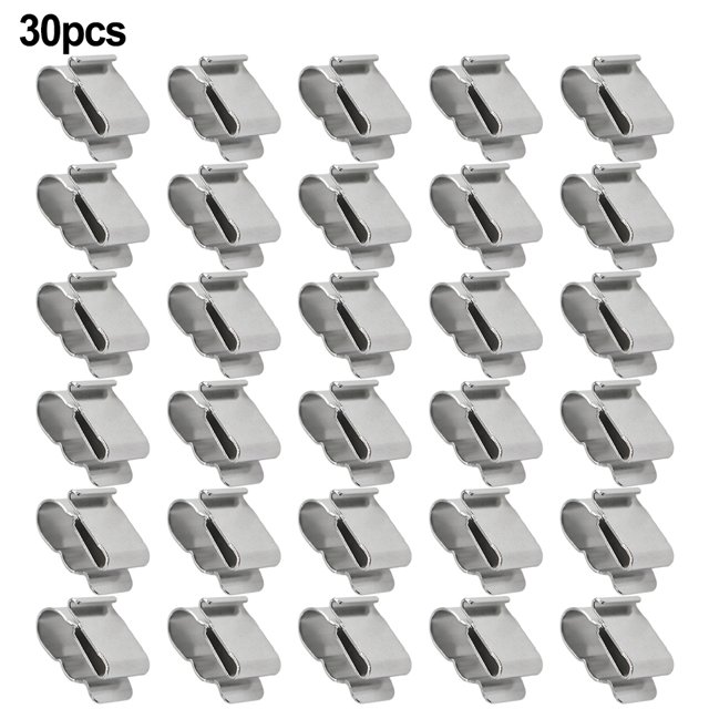 10*/30/100 Pcs Solar Panel Cable Clips for Home, Kayaks, Fishing Boats - Wire Clip Set\\\"