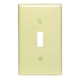 thumbnail image 2 of Placa de pared Leviton PJ1-I Midway 1-Gang Toggle Ivory, 2 of 3