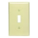 thumbnail image 2 of Placa de pared Leviton PJ1-I Midway 1-Gang Toggle Ivory, 2 of 3