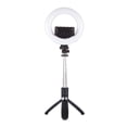 thumbnail image 1 of Puluz Pu531B Anillo Led Transmisión En Vivo Vlogging Selfie Luz De Relleno Con Bluetooth Selfie Stick Trípode Montaje Para Fotografía Video seitruly EL012840-00, 1 of 6