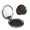 Round Shape, variant on Electric Guitars Rock Music Portable Double-Sided Face Mirror Square, Magnifying Compact Pocket Mirror with PU Leather Cover