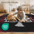 thumbnail image 4 of ODIKA 5'x7' Washable Area Rug Haunted Horror Eerie Spooky Gothic Border Mansion Bats Halloween Flowing Dynamic for Small Living Room, Bedroom, Easy Care, Non-Shedding, Pet Friendly, 4 of 7