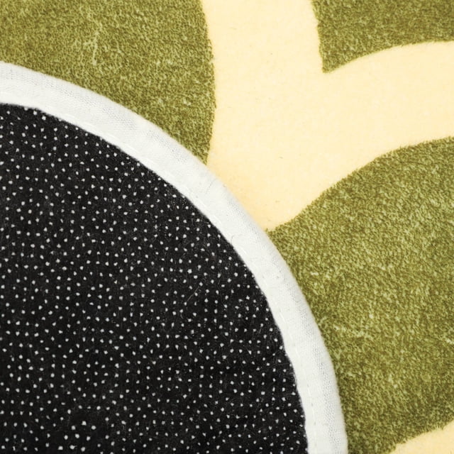 unbranded Tapete Decorativo Verde En Forma De Flor Para Con Alta Resistencia Y Absorción