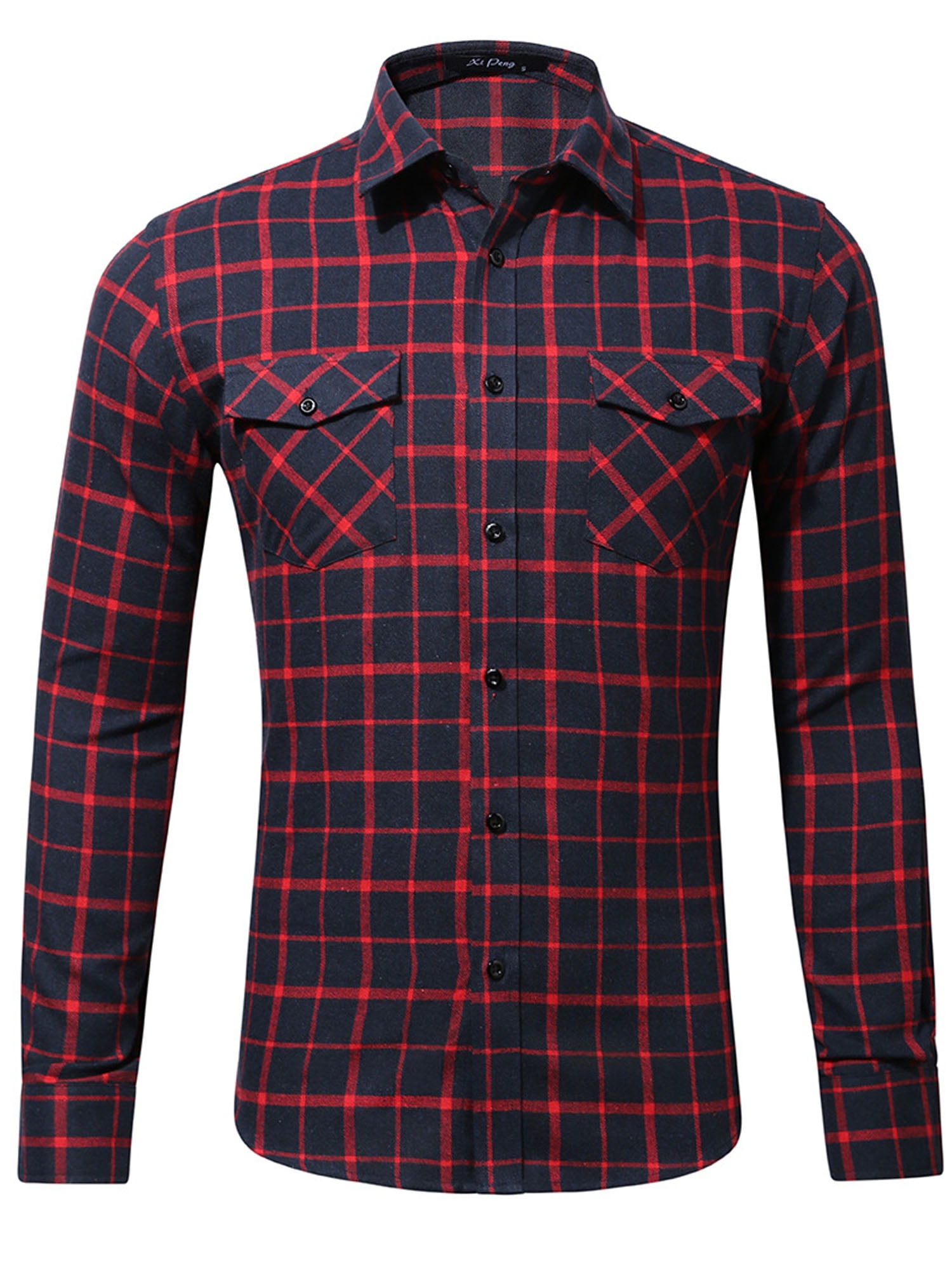 Mens red button down shirts - leathergas