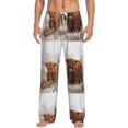 thumbnail image 1 of Gaeub Yak Print Mens Pajama Pants,Lounge Pants With Pockets And Drawstring-Medium, 1 of 6