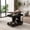 Black Brown, variant on Adjustable Lift-Top End Table with 360° Rotating Top and Storage - Brown & White