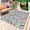 Red Floral / Blue Botanical, variant on Spring Red Floral Outdoor Rug 6x9 Ft - Reversible Patio Rug Outdoor Camping Rugs, Daiy Birds Farmhouse Blue Botanical Washable Indoor Outdoor Area Rugs, Non-Slip Outdoor Carpet Runner for Deck/Porch
