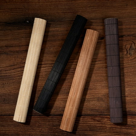 

Kung Fu Tea Set Table Mat Photography Backdrop Natural Bamboo Tablemat Slat