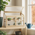 thumbnail image 2 of MCombo 2-Tier Wooden Cold Frame Garden Greenhouse 0160 (Natural), 2 of 8