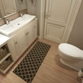 thumbnail image 4 of Ottomanson Non-Slip Hallway Runner Rug 20" x 59" Perfect for High Traffic Areas, Brown Trellis, 4 of 8