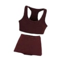 thumbnail image 2 of Conjunto de chaleco deportivo y pantalones cortos a escala 1/12 para figuras de acción, estilo informal y elegante, accesorios de disfraz para hacer Rojo oscuro, 2 of 8