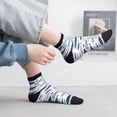 thumbnail image 2 of Pofeuu Blue Fish Print 30cm Socks, Adult Running Hiking Socks for Youth and Adult, 2 of 7