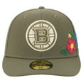thumbnail image 2 of Men's New Era Olive Boston Bruins Tonal Florals 59FIFTY Fitted Hat, 2 of 5