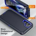 thumbnail image 5 of JTCASES for Samsung Galaxy A13 5G Case, Shockproof Anti-drop PC Frame Anti-slip Strip Silicone Back Shell Rugged Anti-scratch for Samsung Galaxy A13 5G (6.5" 2021) - Black+Blue, 5 of 8