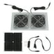 thumbnail image 2 of Kits de ventilador dual con energía solar ANGGREK panel solar impermeable 15W IP65 para invernadero para perrera, 2 of 8