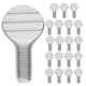 thumbnail image 1 of 10 pares de accesorios de parrilla de acero inoxidable para asador, tornillos universales para rejilla de freidora de aire, perillas de pulgar resistentes al calor para tenedores de parrilla, 1 of 4