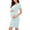 Light Blue, variant on Taqqpue Womens Summer Maternity Dress Short Sleeve Round Neck Striped Print Pregnancy Midi Dress Casual Mama Maternity Clothes Bodycon Dress for Daily Wearing or Baby Shower