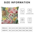 thumbnail image 5 of Nawypu Tropical Flamingo Pillow Covers Pineapples Flowers Decor Throw Pillow Case Set of  Square Cover Summer Farmhouse Decorations for Home Living Room Bed Sofa, 5 of 5