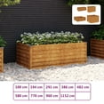 thumbnail image 3 of vidaXL Raised Garden Bed Outdoor Planter Box Stand Garden Pot Corten Steel, 3 of 77
