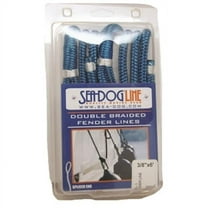 Sea Dog 302106006WH-1 White 0.25 in. x 6 ft. Double Braided Fender Line