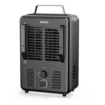 Shinic 1500W Milkhouse Heater with Thermostat, Milkhouse Utility Heater for Inside Garage Home