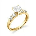 thumbnail image 3 of Perfect Wedding Bridal Ring Set Diamond Moissanite Ring 1.25 Carat on 10k White Gold, 3 of 5