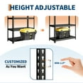 thumbnail image 3 of 5-Tier Steel Garage Shelving Unit, 48"W x 16"D x 72"H, Adjustable Steel Utility Storage Rack with Metal Shelves, 770 Lbs/Shelf Capacity, for Garage, Warehouse, Pantry & Basement, Heavy Duty, Black, 3 of 7