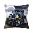 thumbnail image 2 of Funda de almohada con diseño de Tractor de coche, funda de cojín de poliéster suave, funda de almohada para regalo, funda para cama cuadrada de 45x45cm, 2 of 5